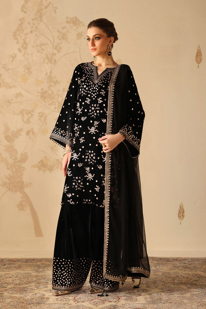 Baroque | Stitched | EMBROIDERED VELVET UF-4316 - House of Ayeza