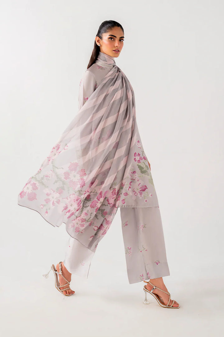 Iznik | Pret | IP-244 Printed charmeuse - House of Ayeza