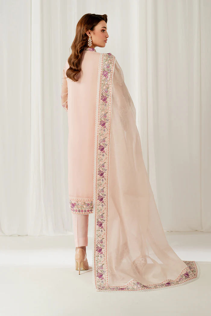 Baroque | Stitched 25 | EMBROIDERED CHIFFON UF-4052 - House of Ayeza
