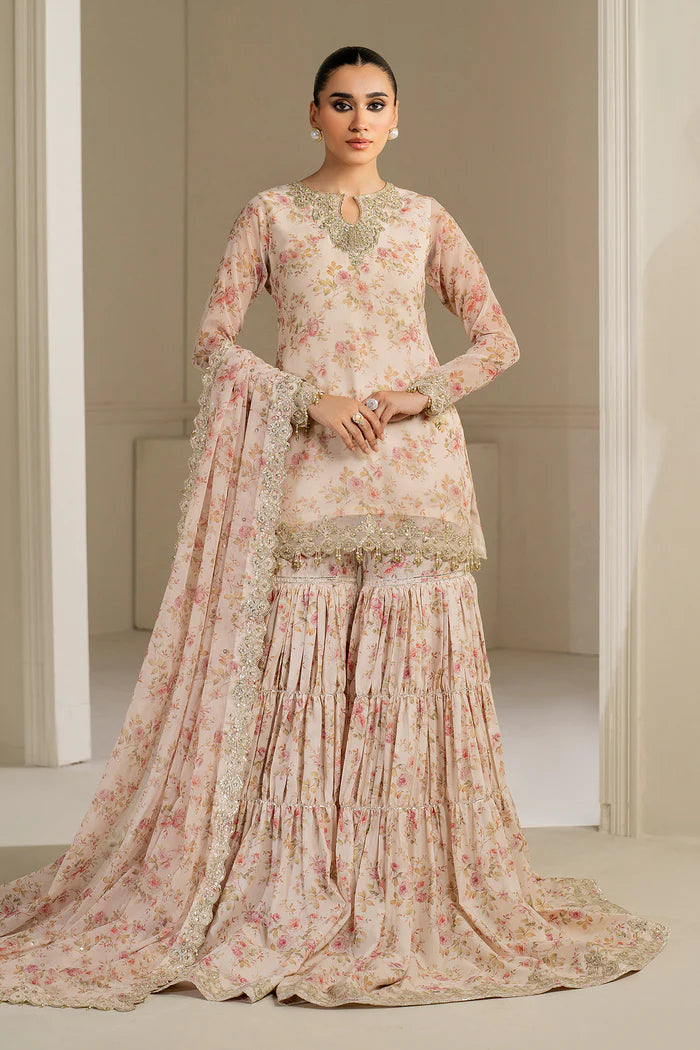 Baroque | EMBROIDERED CHIFFON UF-4164 - House of Ayeza