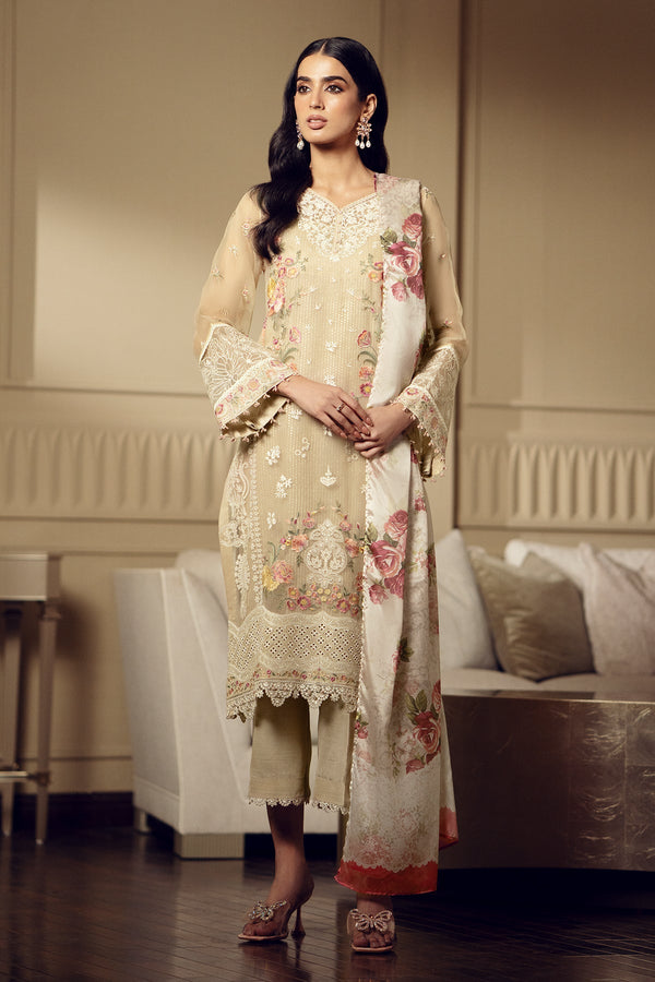 Baroque | Formals | EMBROIDERED CHIFFON UF-513 - House of Ayeza