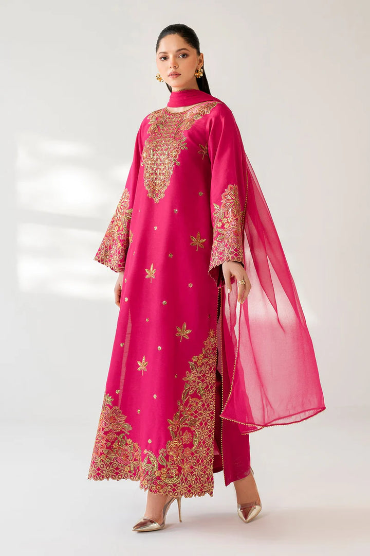 Baroque | EMBROIDERED RAW SILK PR-1165 - House of Ayeza