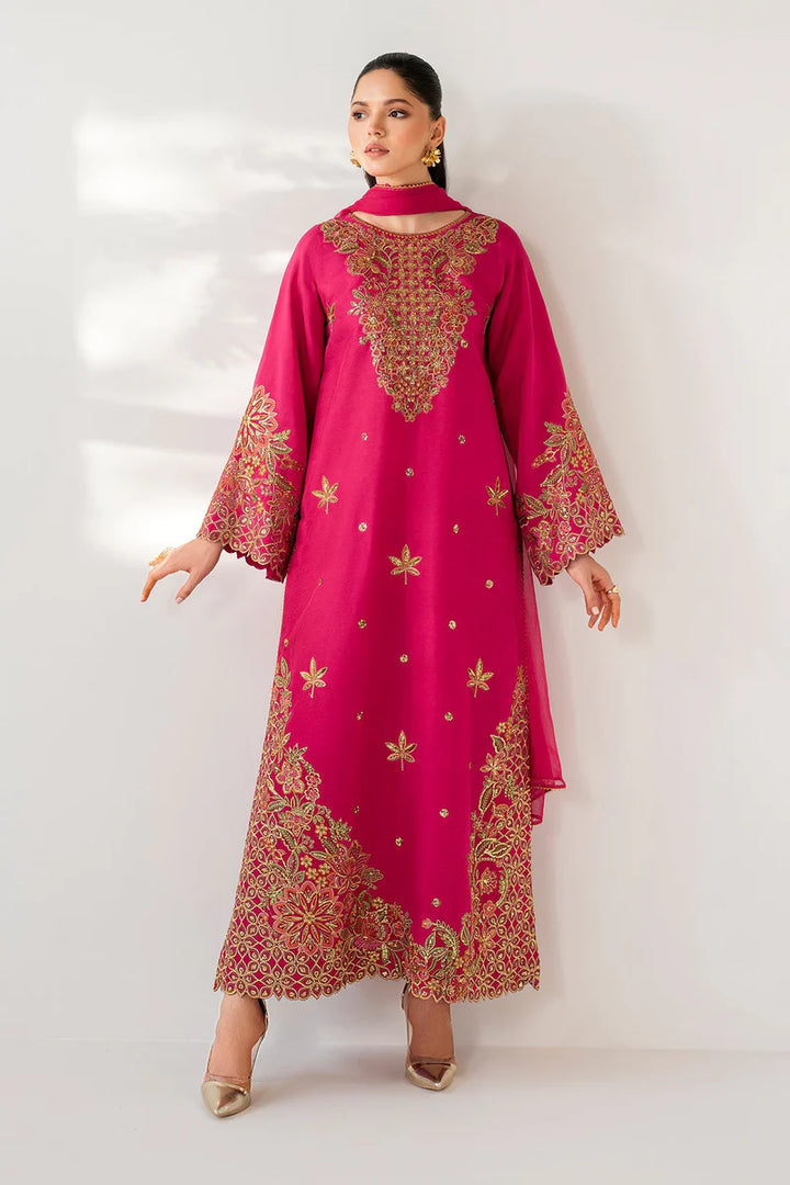 Baroque | EMBROIDERED RAW SILK PR-1165 - House of Ayeza