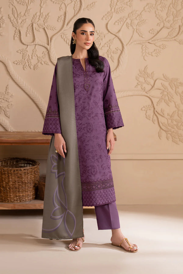 Iznik | Exclusive Winter | UE-298 Embroidered Khaddar - House of Ayeza