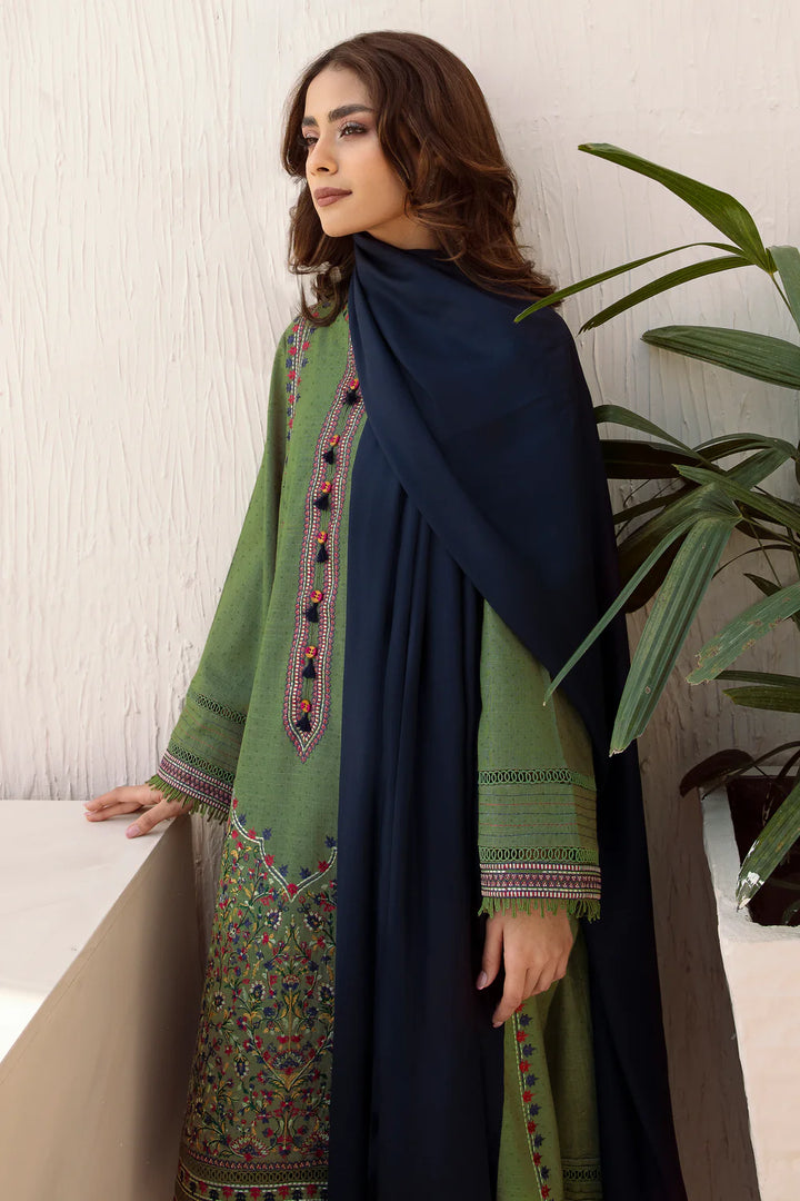 Jazmin | EMBROIDERED JACQUARD KHADDAR | UW-0016 - House of Ayeza