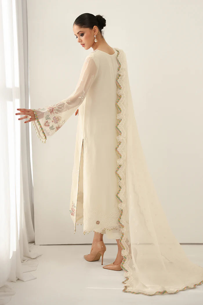 Baroque | Stitched 25 | EMBROIDERED CHIFFON UF-4184 - House of Ayeza