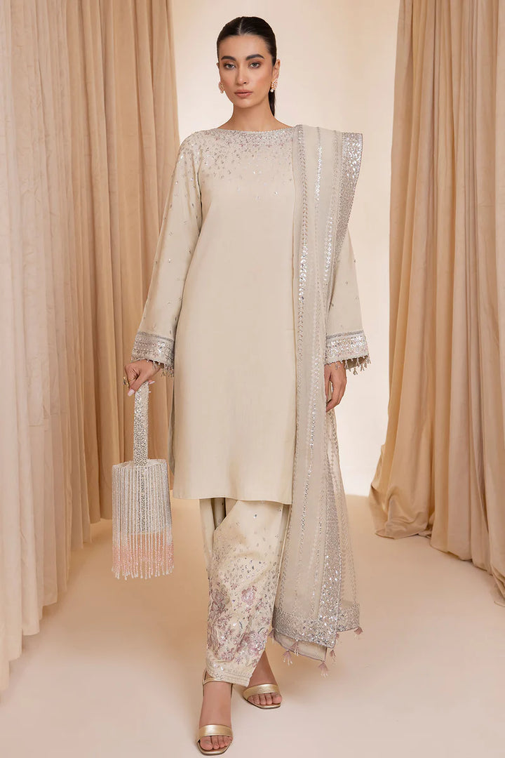 Jazmin | Formal | Embroidered Raw Silk UR-7002 - House of Ayeza