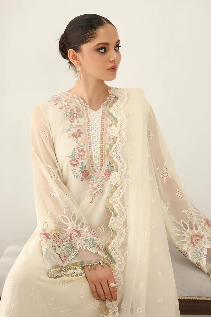 Baroque | Stitched 25 | EMBROIDERED CHIFFON UF-4184 - House of Ayeza