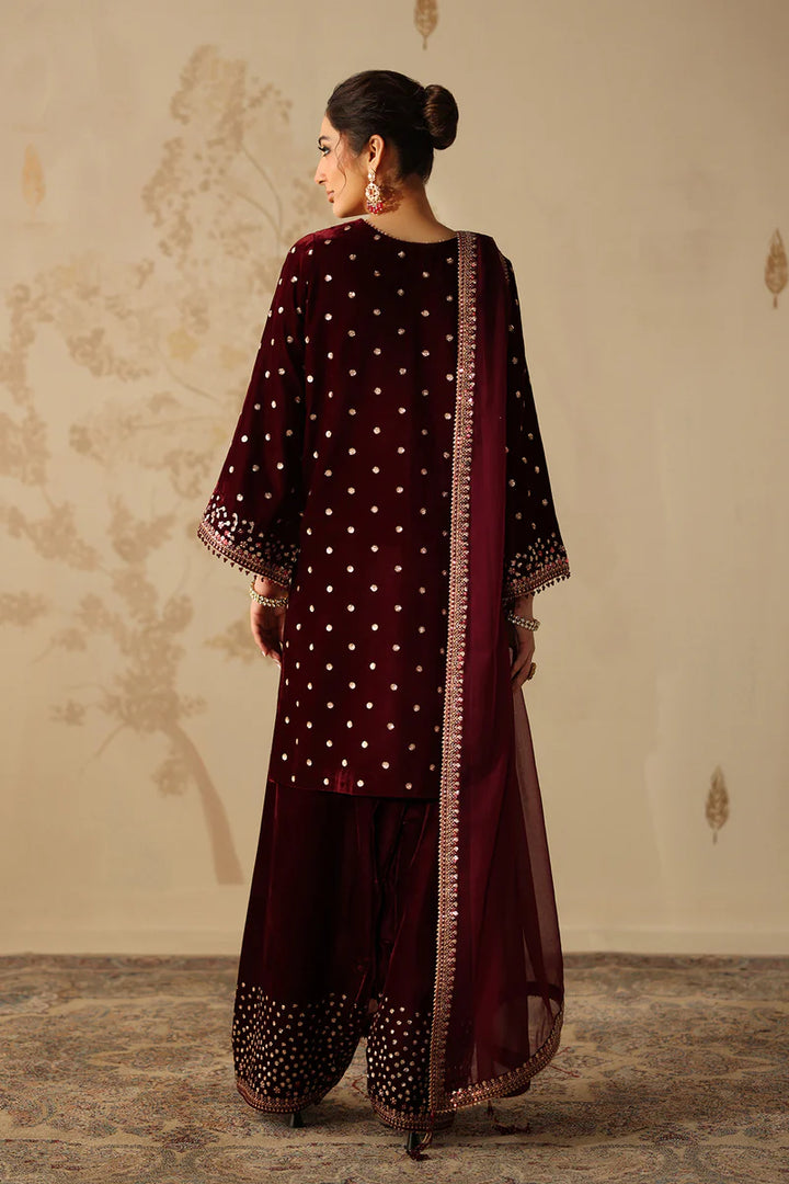 Baroque | Stitched | EMBROIDERED VELVET UF-4315 - House of Ayeza