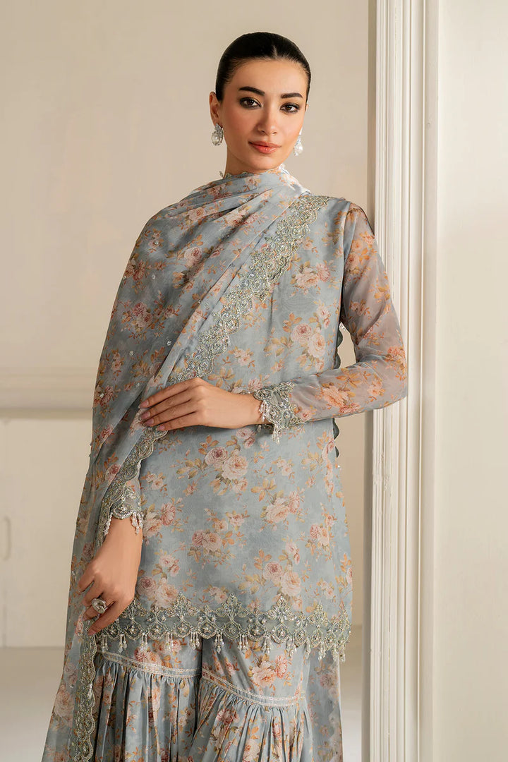 Baroque | EMBROIDERED CHIFFON UF-4165 - House of Ayeza