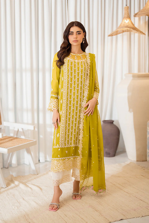 Azure | New Arrivals | Embroidered 3pcs | Amber Glow - House of Ayeza