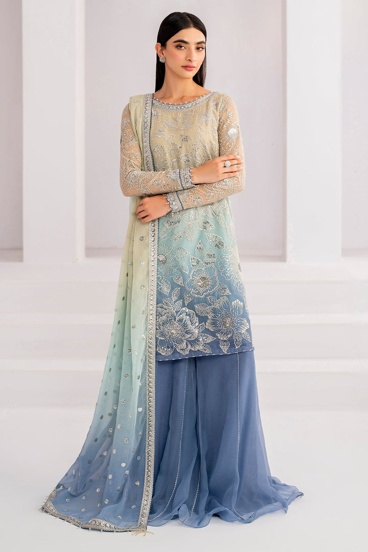 Jazmin | Formals | EMBROIDERED CHIFFON UC-3052 - House of Ayeza