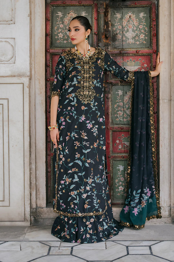 Iznik | UE-317 Embroidered Raw Silk