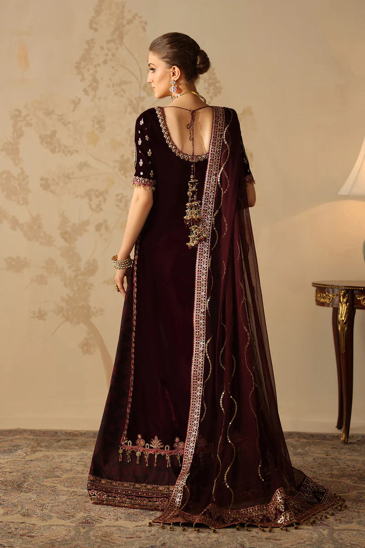 Baroque | Stitched | EMBROIDERED VELVET UF-4313 - House of Ayeza