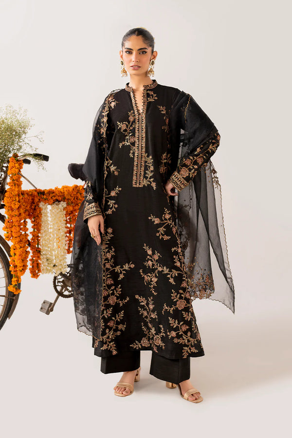 Iznik | Luxe Rawsilk | IRS-23 Embroidered Rawsilk - House of Ayeza