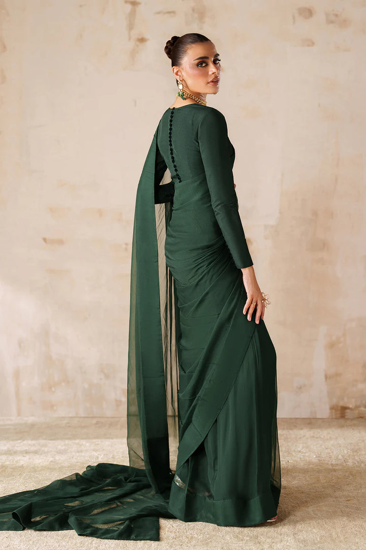 Baroque | Ensembles | PLAIN CHIFFON SAREE EN-1220 - House of Ayeza