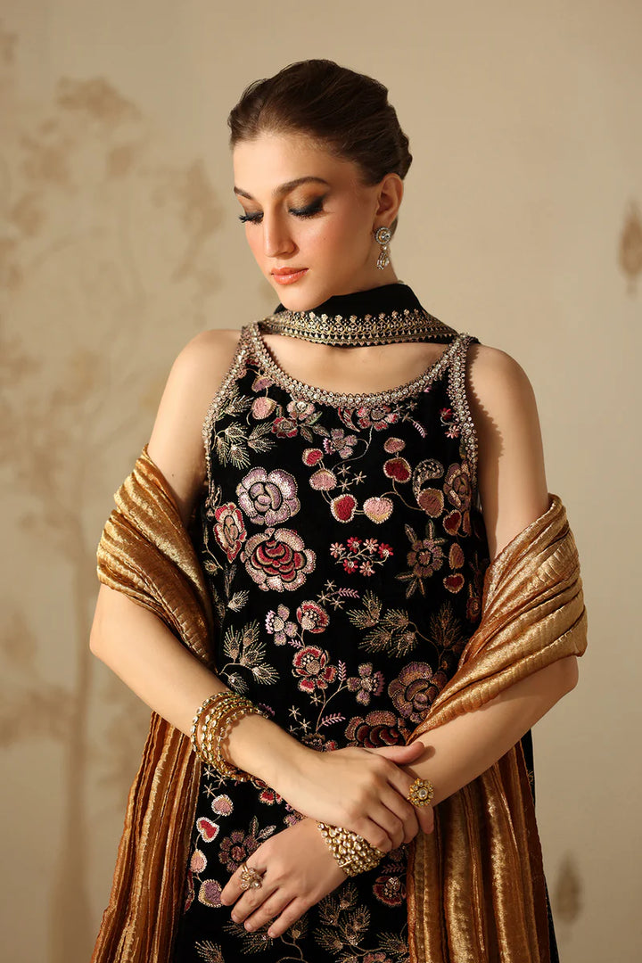 Baroque | Stitched | EMBROIDERED VELVET UF-4312 - House of Ayeza