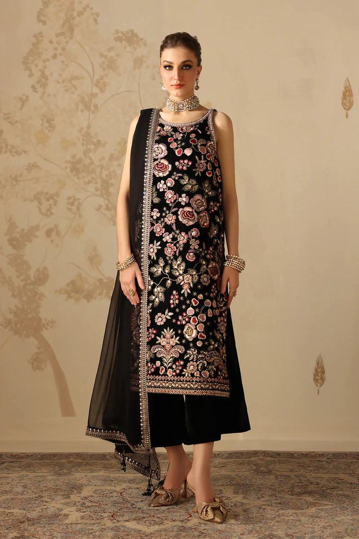 Baroque | Stitched | EMBROIDERED VELVET UF-4312 - House of Ayeza