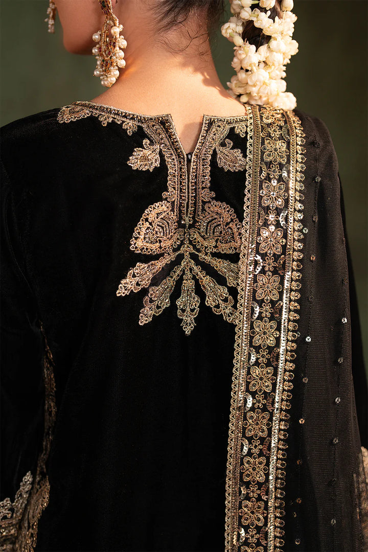 Iznik | Exclusive velvet | IV-41 Embroidered Velvet - House of Ayeza