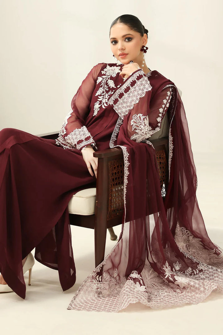 Baroque | EMBROIDERED CHIFFON PR-1160 - House of Ayeza