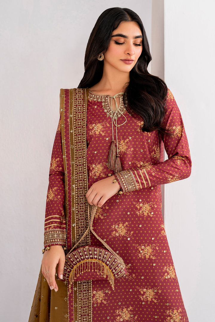 Jazmin | Formals | Embroidered Raw Silk UR-7029 - House of Ayeza