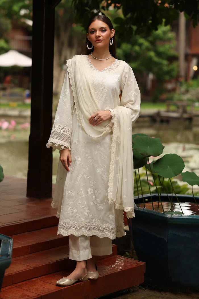 Baroque | Stitched 25 | EMBROIDERED LAWN UF-4248 - House of Ayeza