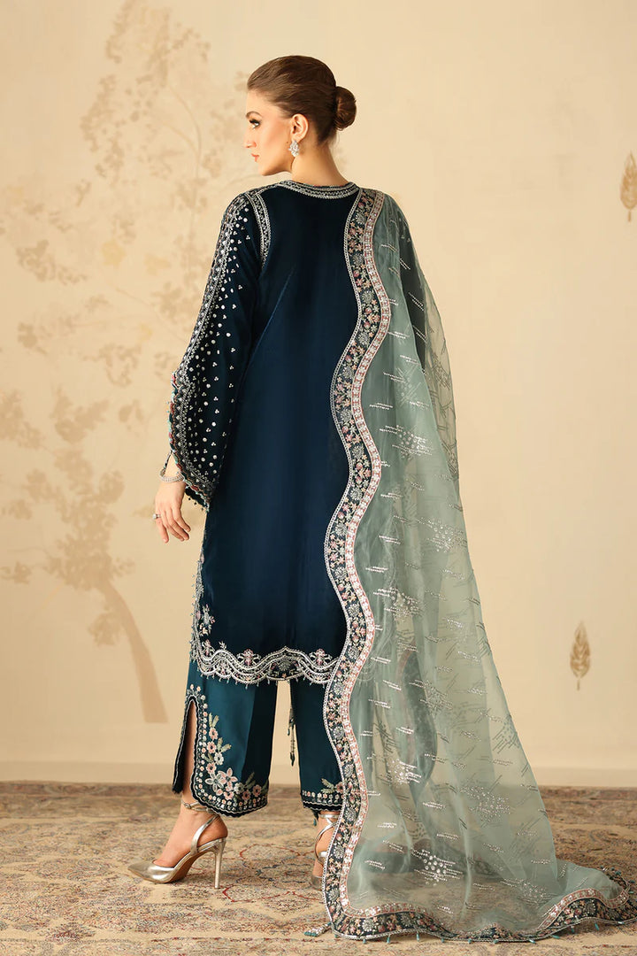 Baroque | Stitched | EMBROIDERED VELVET UF-4310 - House of Ayeza