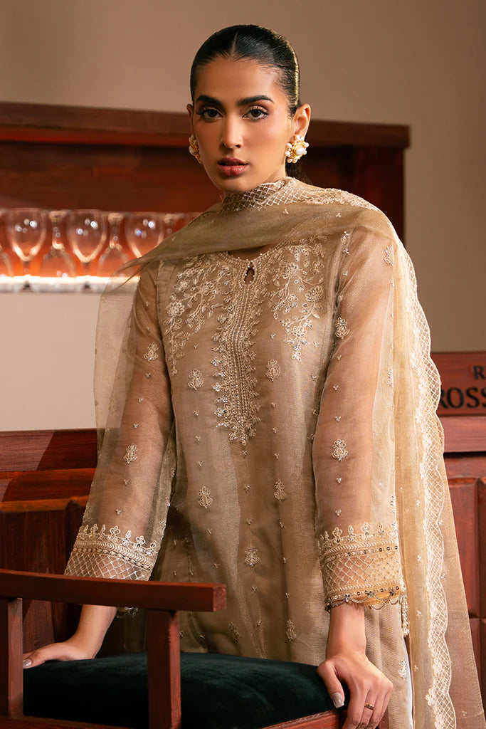 Cross Stitch | Luxury Pret | SUNSET SHEEN-2 PC (SHIRT & DUPATTA) - House of Ayeza