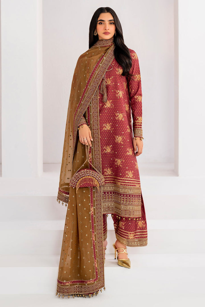 Jazmin | Formals | Embroidered Raw Silk UR-7029 - House of Ayeza