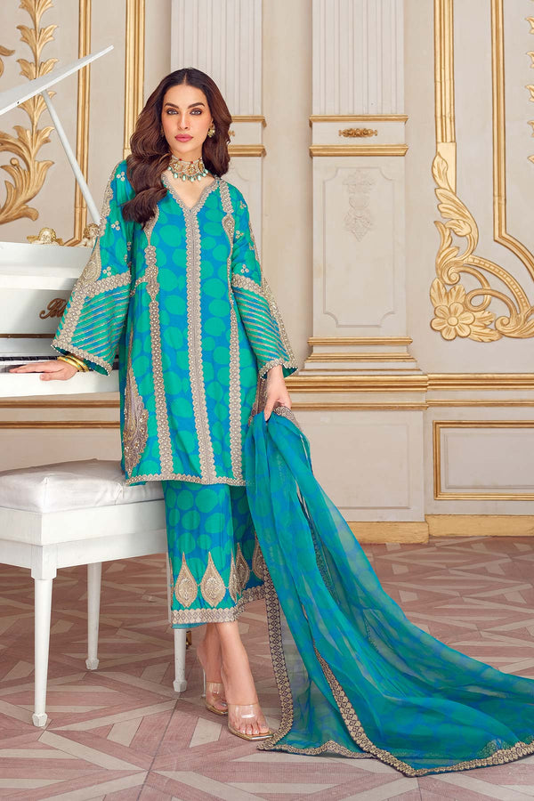 Charizma | Statement | 3-PC Raw Silk | STM23-12