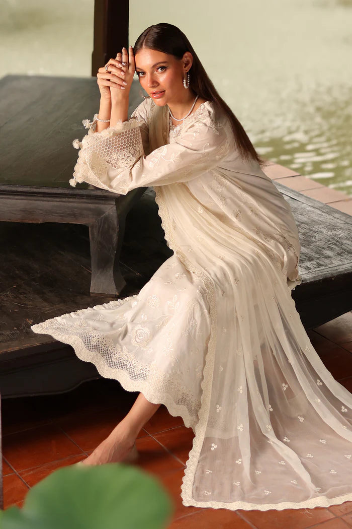 Baroque | Stitched 25 | EMBROIDERED LAWN UF-4248 - House of Ayeza