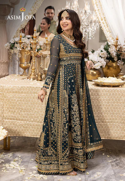 Asim Jofa | Shehnai Festive |  EMBROIDERED CHIFFON 3 PCS | AJSH-18 - House of Ayeza