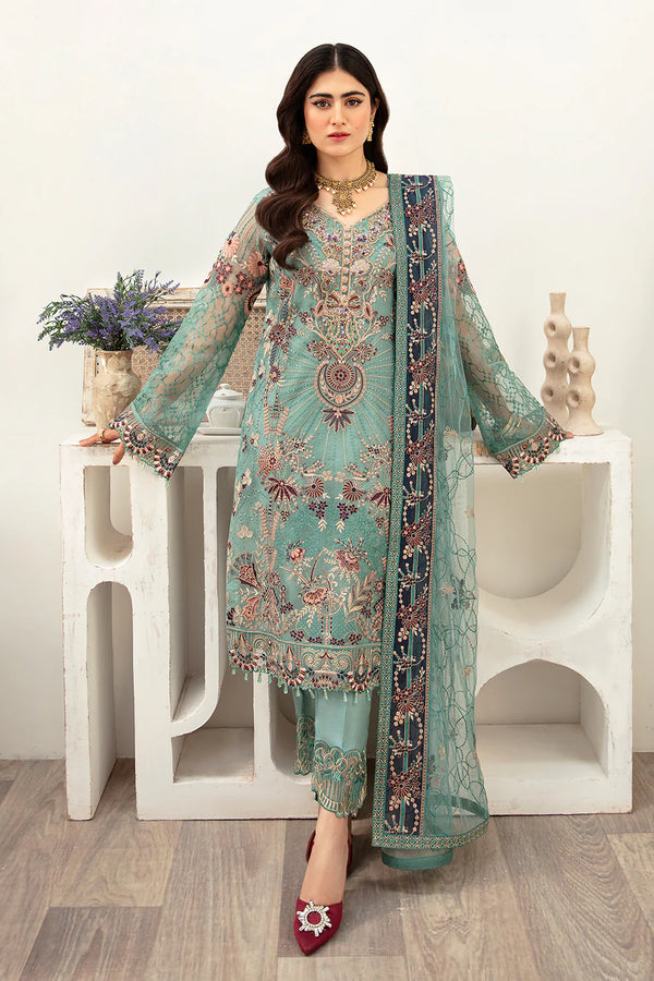 Ramsha | Minhal Organza | M-1001 - House of Ayeza