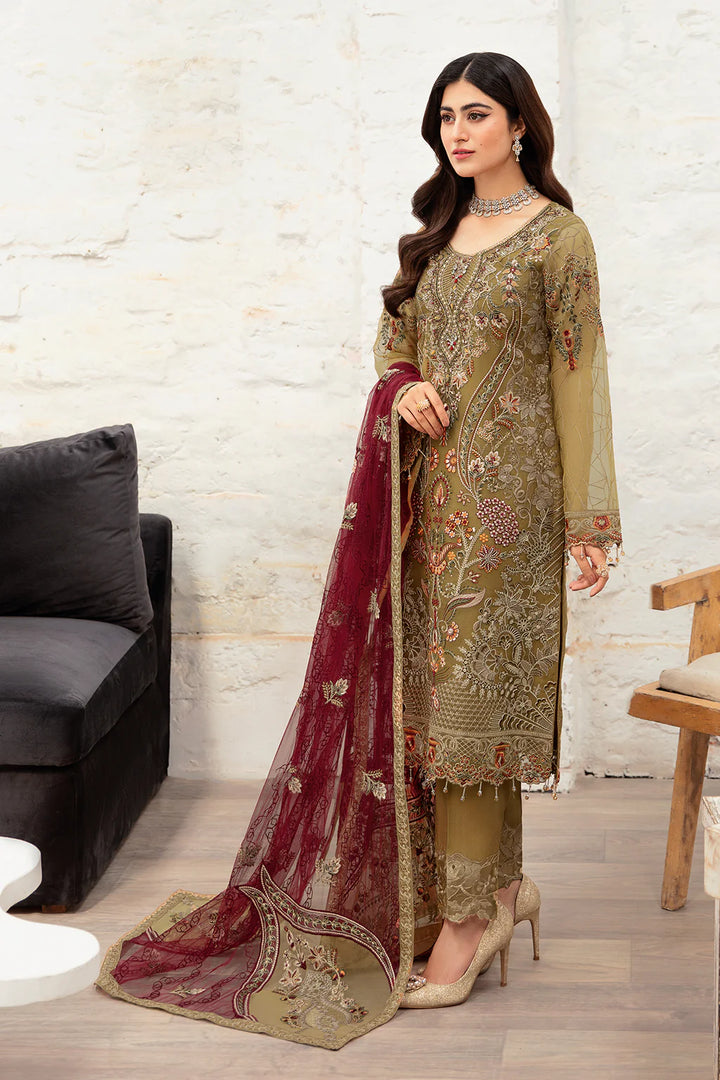 Ramsha | Minhal Organza | M-1010 - House of Ayeza