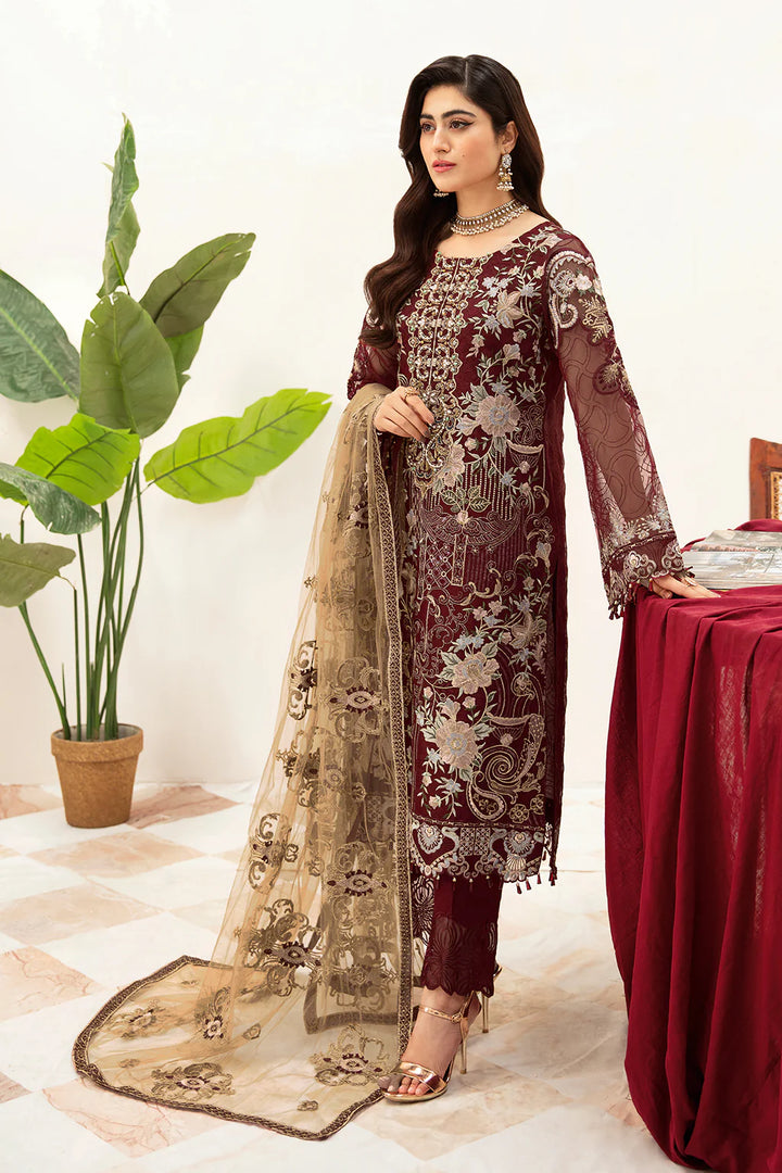 Ramsha | Minhal Organza | M-1003 - House of Ayeza