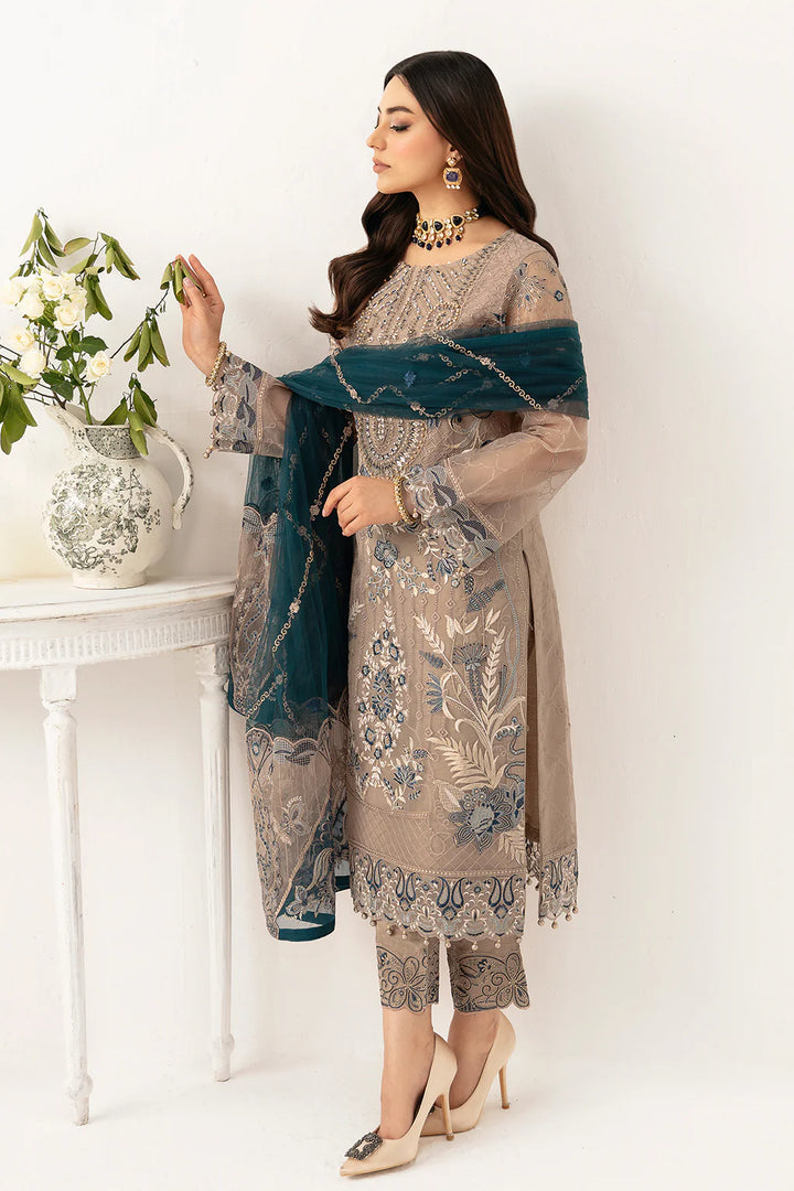 Ramsha | Minhal Organza | M-1106 - House of Ayeza