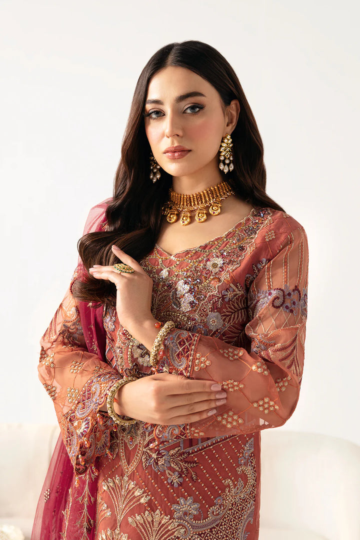 Ramsha | Minhal Organza | M-1103 - House of Ayeza