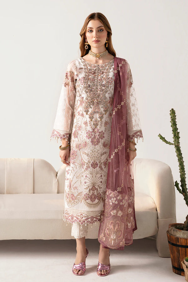 Ramsha | Minhal Organza | M-1102 - House of Ayeza