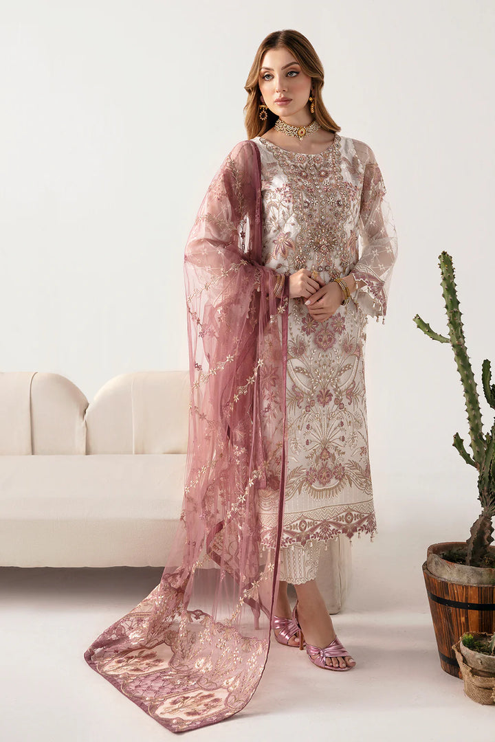 Ramsha | Minhal Organza | M-1102 - House of Ayeza