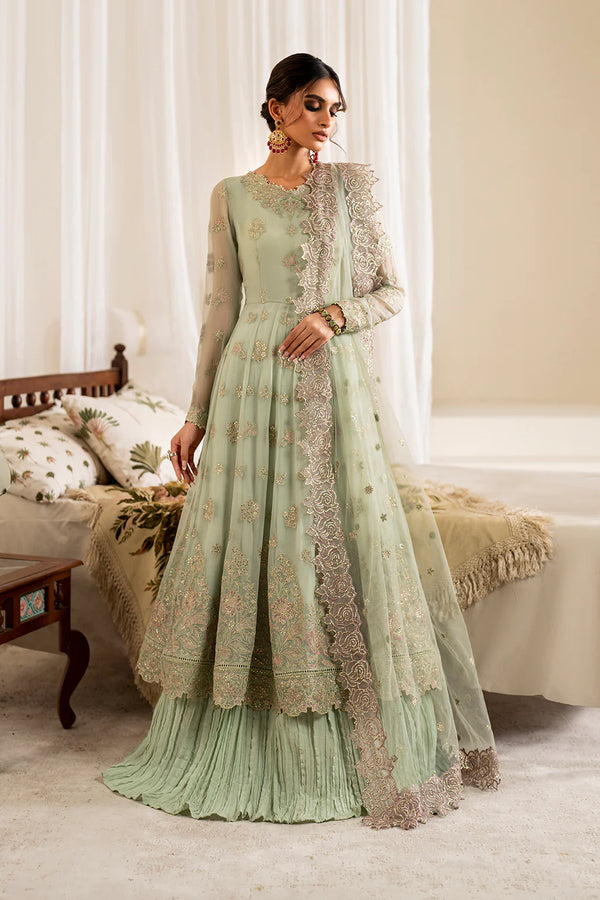 Iznik | Exclusive Formals | UE-286 Embroidered Chiffon - House of Ayeza