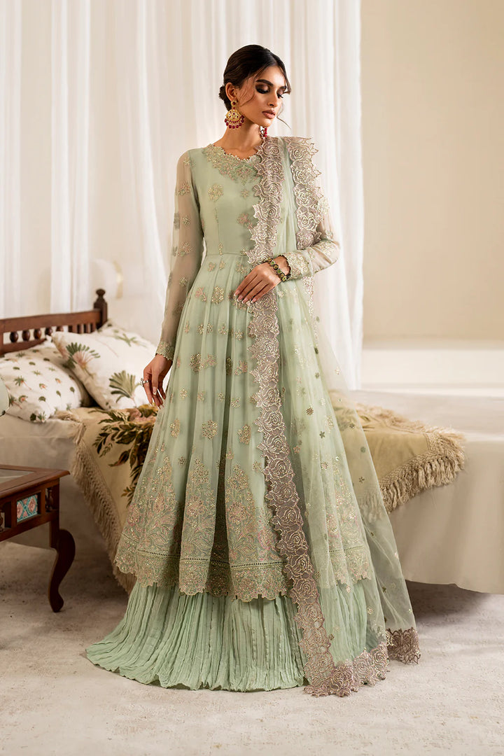 Iznik | Exclusive Formals | UE-286 Embroidered Chiffon - House of Ayeza