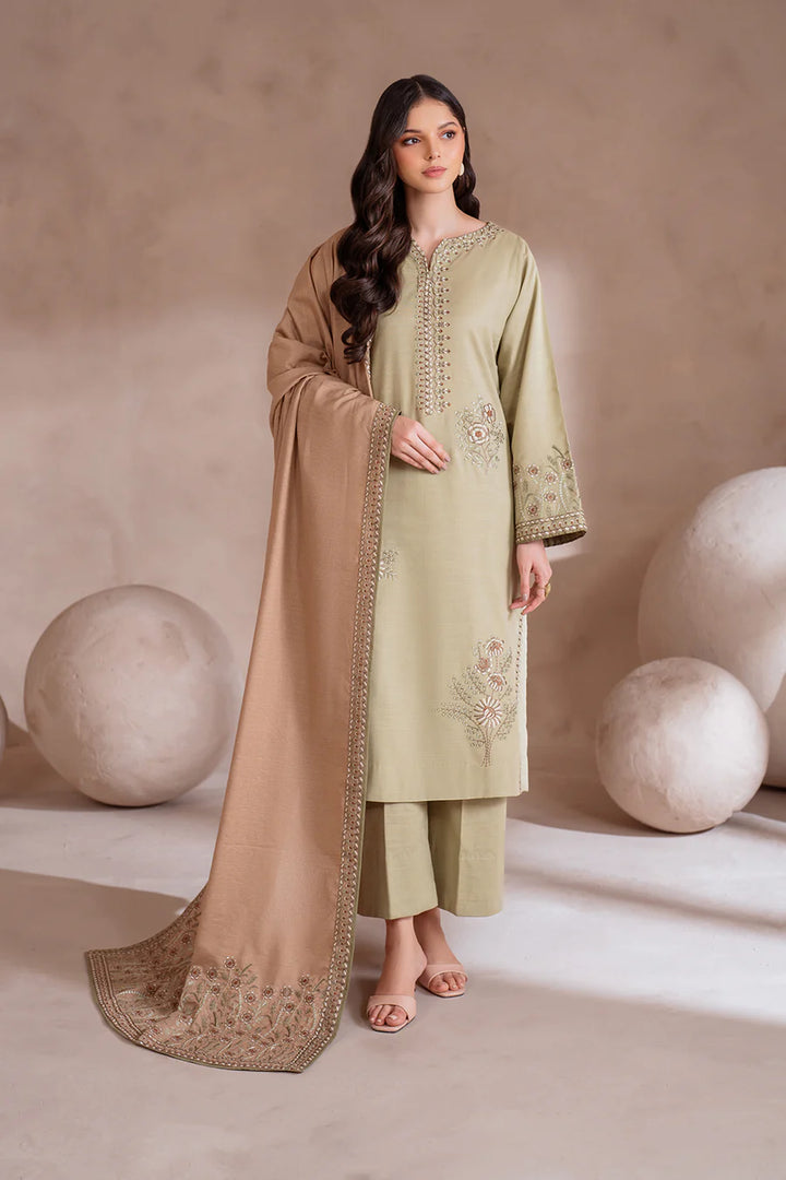 Iznik | Exclusive Winter | UE-359 Embroidered Khaddar - House of Ayeza