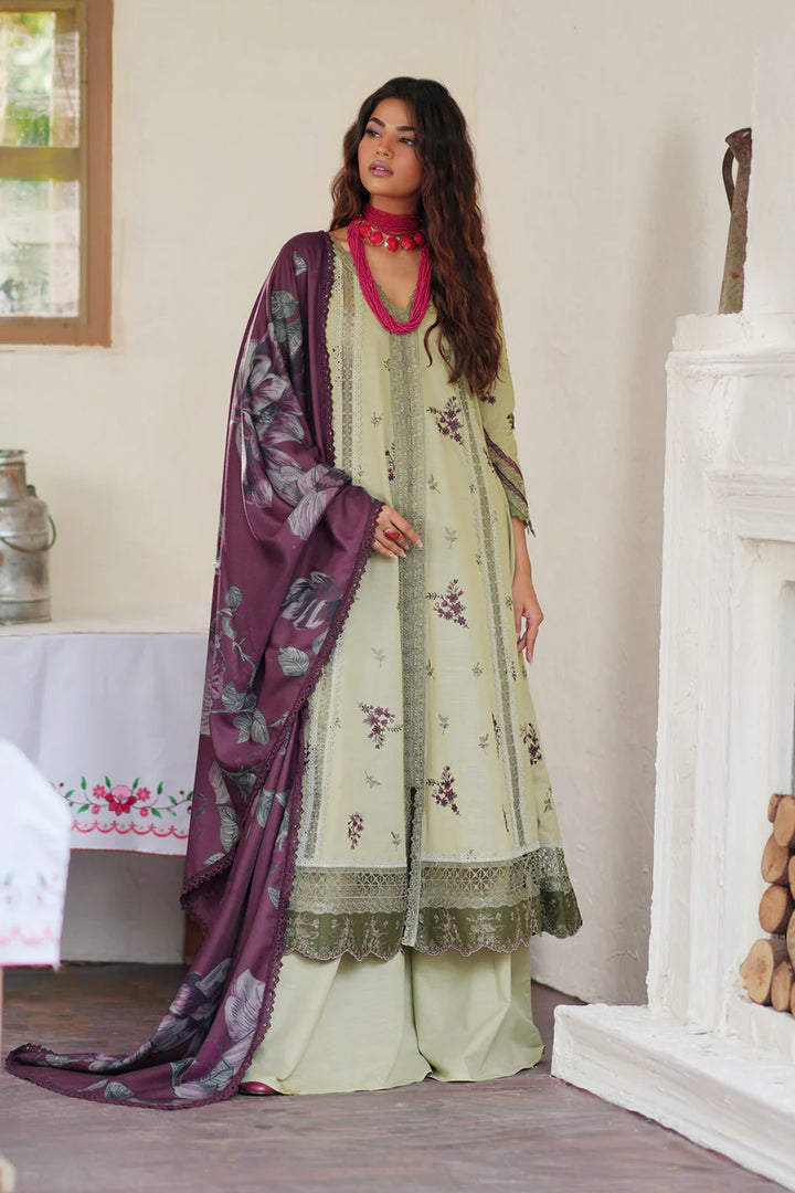 Iznik | Premium Winter | IPK-12 Embroidered Khaddar - House of Ayeza