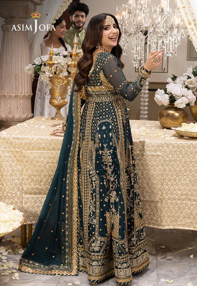 Asim Jofa | Shehnai Festive |  EMBROIDERED CHIFFON 3 PCS | AJSH-18 - House of Ayeza