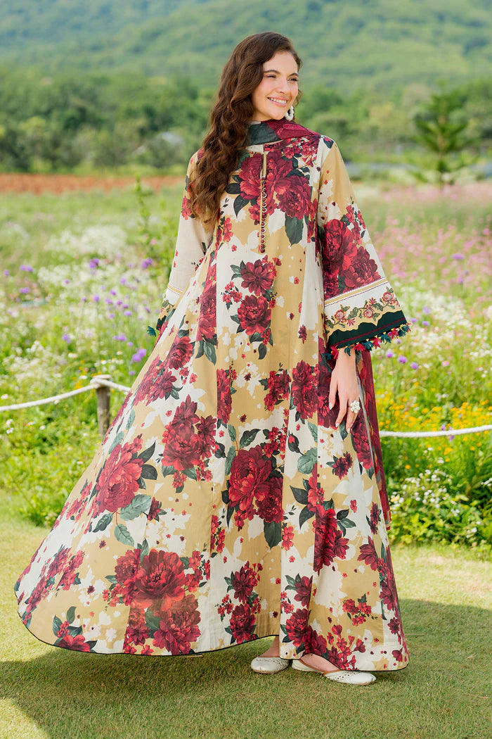 Baroque | Stitched 25 | DIGITAL PRINTED LAWN UF-4222 - House of Ayeza