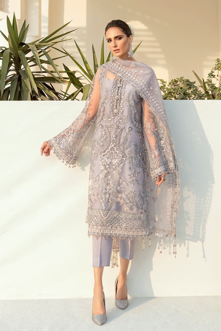 Baroque | Formals | EMBROIDERED NET UF-74 - House of Ayeza