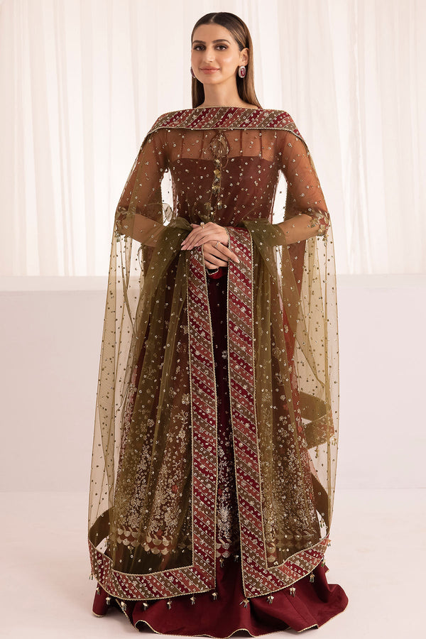 Jazmin | Formals | EMBROIDERED NET UN-4009 - House of Ayeza