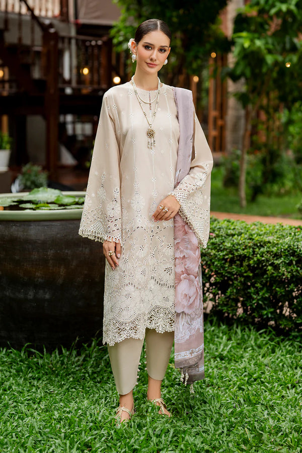 Baroque | Stitched 25 | EMBROIDERED LAWN UF-4265 - House of Ayeza