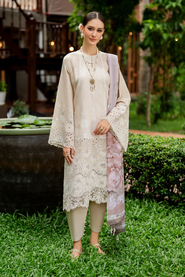 Baroque | Stitched 25 | EMBROIDERED LAWN UF-4265 - House of Ayeza
