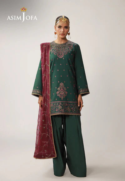Asim Jofa | Layaan Festive | AJULO-06 Embroidered Silk